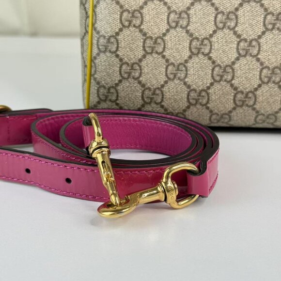 Gucci Convertible GM Boston Bag GG Coated Canvas and Leather - Picture 2 of 13